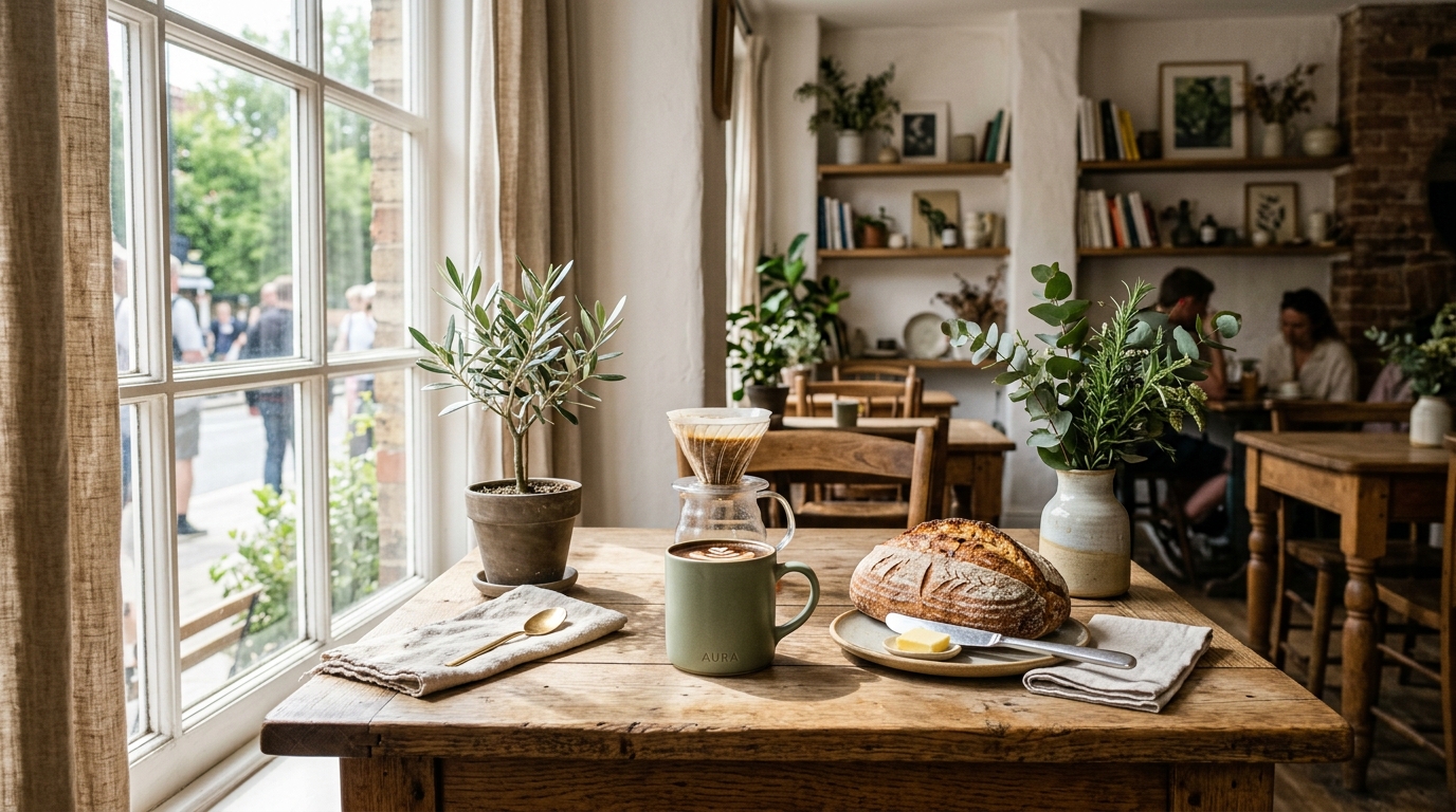 Cafe 1971 Boutique Cafe Interior & Sourdough